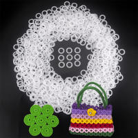 Anillos De Crochet Blancos De Plástico Para DIY 2cm O-Ring Para Accesorios De Bolsas De Punto Y Suministros De Artesanía 50/100/200/1000 Piezas - details 0
