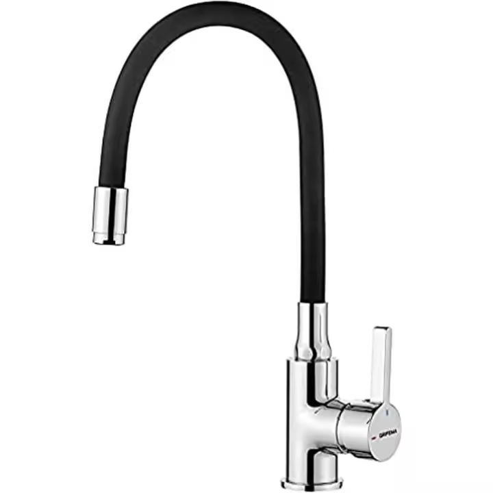 Grifo de Cocina monomando, Grifo de fregadero with Caño flexible, chromado with de entrada de Agua tube - 1