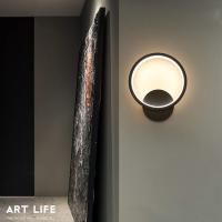 Indoor Wall Light LED 13W Round Wall Lamp Black Warm White 3000K Modern for Bedroom Living Room Staircase Hallway AC 220V [Energy class A +] - details 2