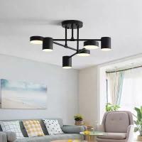 Luz De Techo Negra Nórdica Para Dormitorio Y Sala De Estar Iluminación Moderna Sencilla Para Estudio Bar Y Casa Material De Hierro - details 3