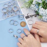 Anillos Largos De Acero Inoxidable 18pcs Anillos Vacíos Para Inlay Hechos a Mano Anillo Core Redondo Para Boda Promesa - details 2