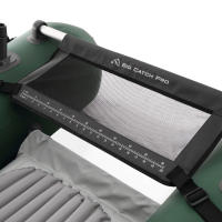 INTEX - Pato de pesca hinchable Big Catch Pro, 165x120x38 cm, material Super-Tough resistente y duradero, soporta 140 kg, incluye remos, hinchador, mochila, soportes de caña desmontables y 2 bolsas de almacenamiento - details 7