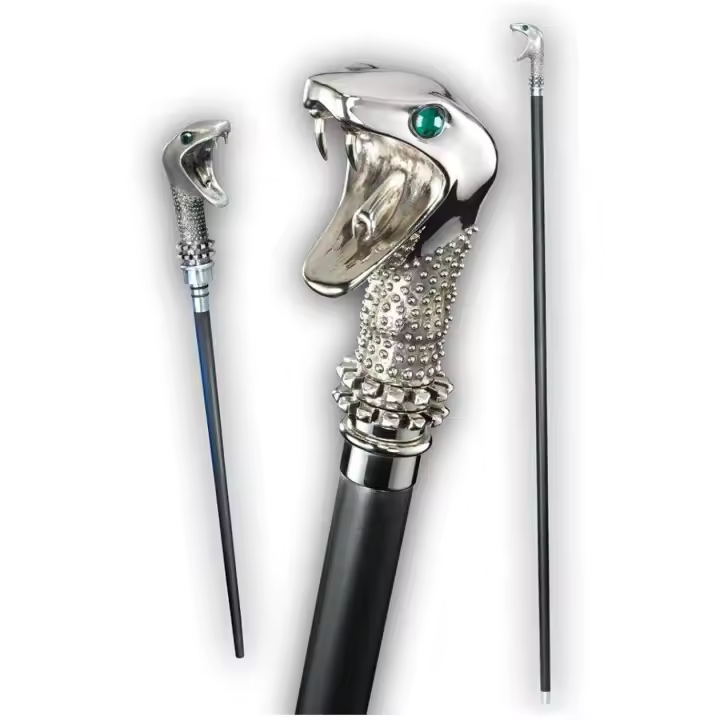 Réplica del Bastón +-115cm con la Varita Oculta en la Empuñadura +-25cm Lucius Malfoy Noble Colección. - 1