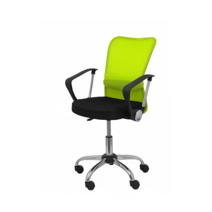 SILLA INFANTIL CARDENETE RESPALDO MALLA VERDE ASIENTO NEGRO PIQUERAS Y CRESPO 238GVNE - 1