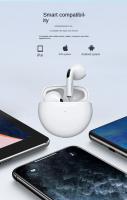 Auriculares Inalámbricos Pro6 De Moda Nueva Logo Original 2do 3er Hifi Auriculares In-ear Para iPhone Con Control Táctil Y Soporte Para Siri Y Google Assistant - details 0