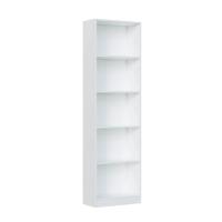Meimon Estantería i-JOY 5 estantes fijos, tablero melaminizado E1 (15 mm), cantos PVC (0,6 mm), trasera MDF lacado (3 mm), tacos ABS antirruido, 180x52x25 cm, carga máx. 50 kg, balda 8 kg, embalaje 1890x285x75 mm - details 2