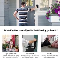 Caja fuerte con huella dactilar y teclado numérico, resistente al agua, compatible con Bluetooth, Alexa, Google Assistant y Tuya, aluminio, ideal para Airbnb, propiedades y acceso remoto (negro). - details 7