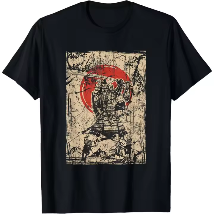 Camiseta de Manga Corta, 100% Algodón, Ropa Unisex para Hombres y Mujeres en 5 Tallas, Camiseta Negra, Cuello redondo con estampado. - 1
