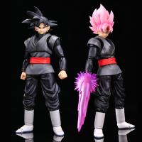 Figura De Acción Dragon Ball Anime Goku Negro Colección Modelo Decoración Juguetes Para Niños Regalo DC Shf Chosen Ones Fit - details 3