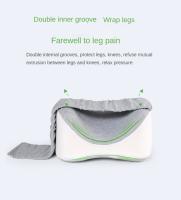 Almohada De Memoria Ortopédica De Algodón Suave Para Maternidad Con Correa Ajustable Soporte De Rodilla Y Pierna Para Dormir De Lado Color Gris Tamaño 35x25x7/14cm - details 4