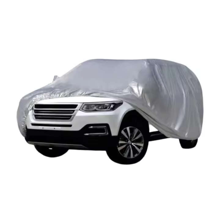Funda para Coche Impermeable a Prueba de Polvo Anti-UV, Funda Coche Ligera, Funda Auto para Interiores con Uso polivalente, 480 cm Largo x 175 cm Ancho x 120 cm Alto, Gris, Talla L - 1