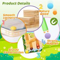 Laberinto De Colores Y Números Magnético De Madera 2 En 1 Juguete De Motricidad Finas Para Niños Montessori Actividad De Guardería - details 5