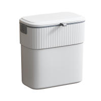 Cubo de basura Colgante de 1,8 galones con tapa, Cubo de basura de Puerta montado en la comparación para 7 litros de armarario de Cocina, Cubo de basura Pequeño Debajo del fregadero para Armario, Baño - details 7