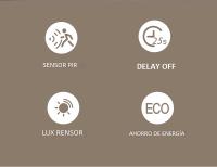 Lámpara De Pared Revestida LED Con Sensor PIR Para Pasillos Escaleras Y Estepes Iluminación Moderna Interior Para El Hogar - details 1