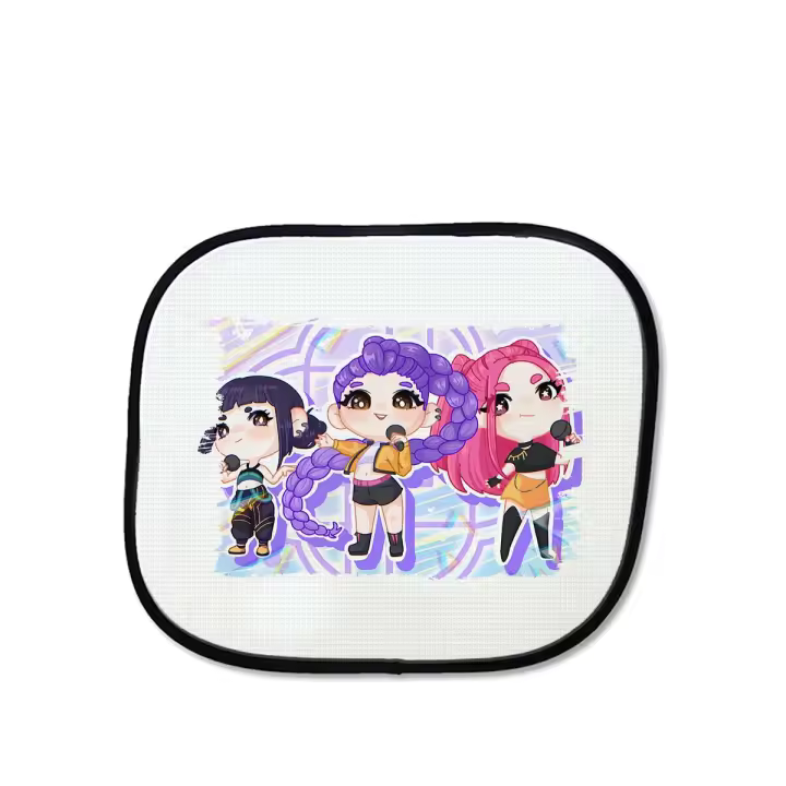 MERCHANDMANIA Parasol KPOP Huntrix hunters cazadoras chibi demonios sunshield coche - 1