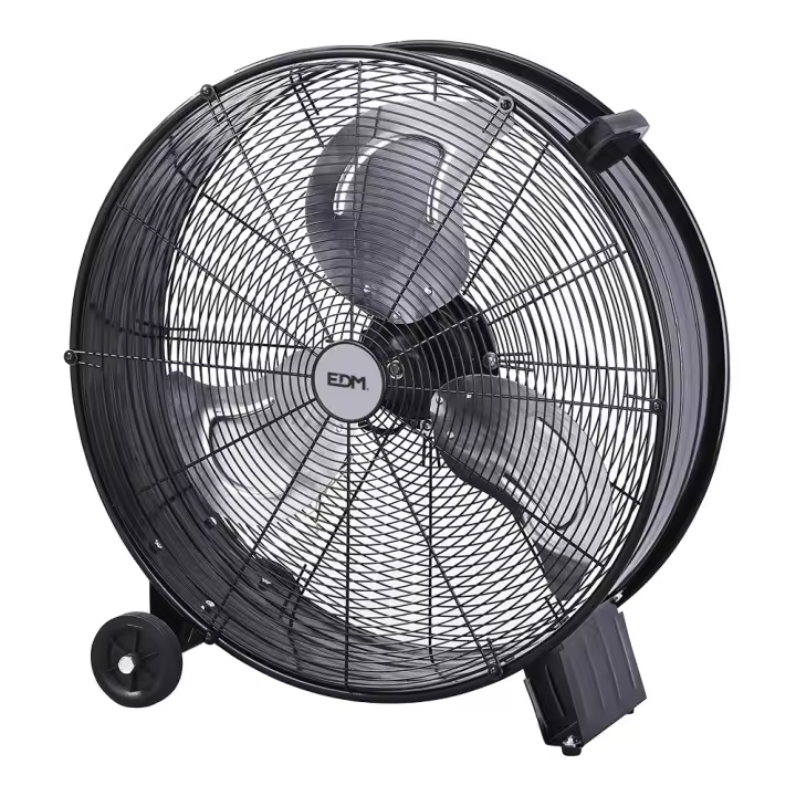 EDM  Ventilador de Suelo Negro 180 W Ø 60 cm Industrial - 1