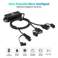 Cargador De Teléfono Móvil Para Motocicleta SAE Con USB Doble/Sencillo QC3.0 Carga Rápida Dispositivo De Seguridad Electrónica Para Motocicleta - details 1