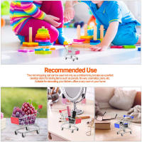 Carro De Supermercado Miniatura Para Niños Juguete De Decoración Doméstica Y Almacenamiento Estilo Moderno Material Metálico Y Plástico - details 9