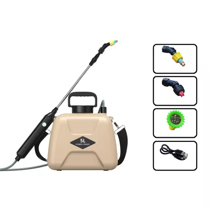 5L Rojell Automático De Jardín Con Mango De Hombro Y Rojell De 360 Grados Recargable 1500mAh Herramienta De Riego - 1