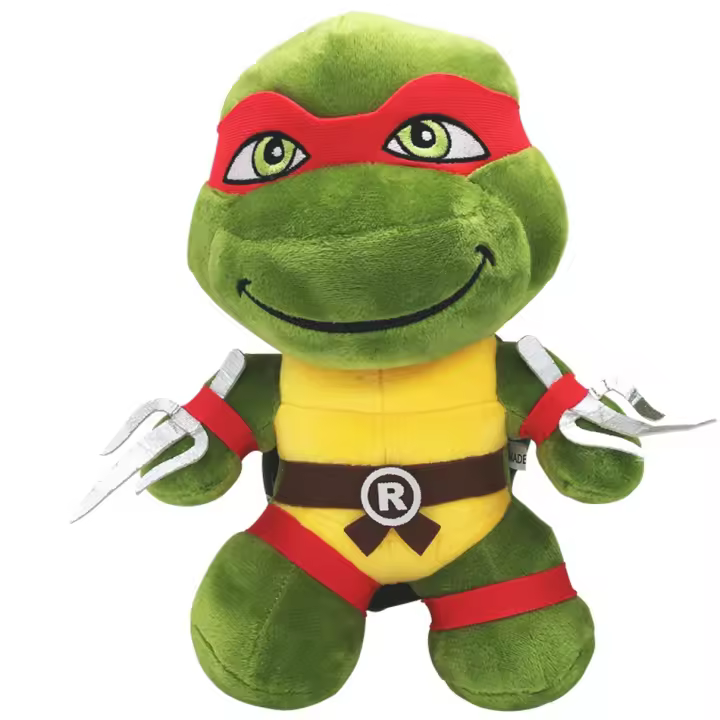 Muñeco De Peluche TMNT 25cm Juguete Creativo De Los Ninja Turtles Para Niñas Y Niños Regalo Kawaii Relleno De Algodón PP - 1