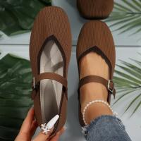 Zapatos Planos Elegantes Mary Janes Para Mujer Negro Con Correa De Cierre Casual Ballet Canvas Loafers Primavera/Otoño - details 7