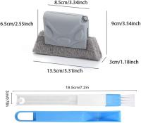 Cepillo de grieta multifunción de 5 piezas, 3 cepillo de ranura de ventana mágica + 2 piezas 2 en 1 mini cepillo de limpieza de grietas de ventana, Herramientas de limpieza para baño de cocina de coche - details 0