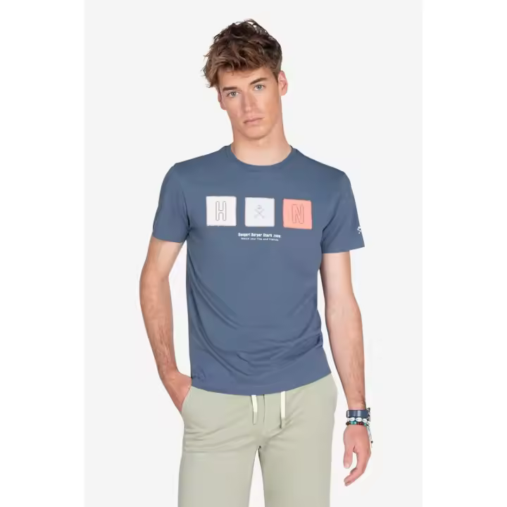 Harper & Neyer camiseta hombre manga corta con estilo actual. Ideal para un look fresco, cómodo y con clase M102 - 1