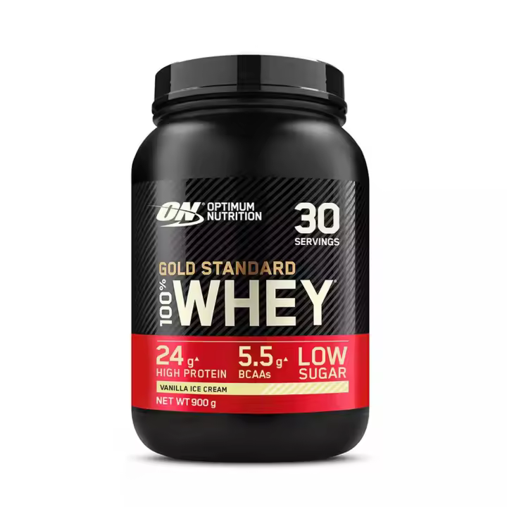 Optimum Nutrition Gold Standard,100 % Whey, Sabor Vanilla Ice Cream, 900 Gramos - 1