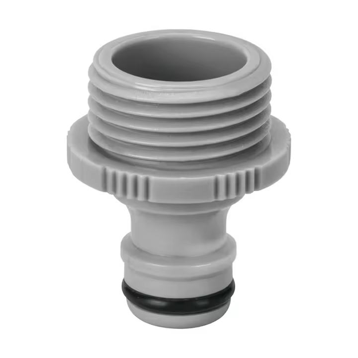 Truper Conector Rápido Macho para Riego - ABS 19mm - Rosca 19mm - 1