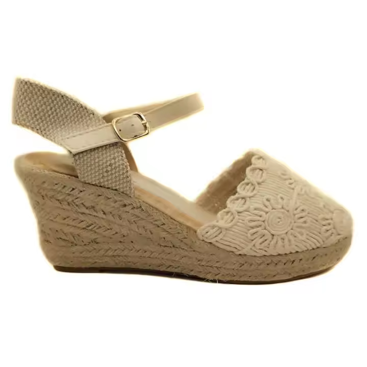 Amor Amore Rl2053 - Valenciana con Pulsera Al Tobillo - Sandalias Planas - Comodidad - 1