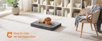 Feandrea Cama para Perros, Cama para Mascotas, Espuma Corrugada Preformada, con Asa, Extraíble, Doble Cara, Impermeable, Talla M/L/XL/XXL, 76 x 51 x 8/91 x 68 x 8/105 x 73 x 10/120 x 74 x 10 cm, Gris Paloma, Regalo de Navidad - details 0