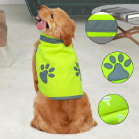 Chaleco De Seguridad Reflejante Para Perros Visibilidad Alta Amarillo Fluorescente Ropa De Perro Para Exterior Nocturno Accesorios Para Mascotas - details 1