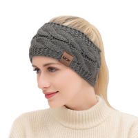 Diadema De Punto Para Mujer Invierno Cálido Lana Tejida Calentador De Orejas Cross Knot Turban Accesorios De Cabello Unisex - details 21