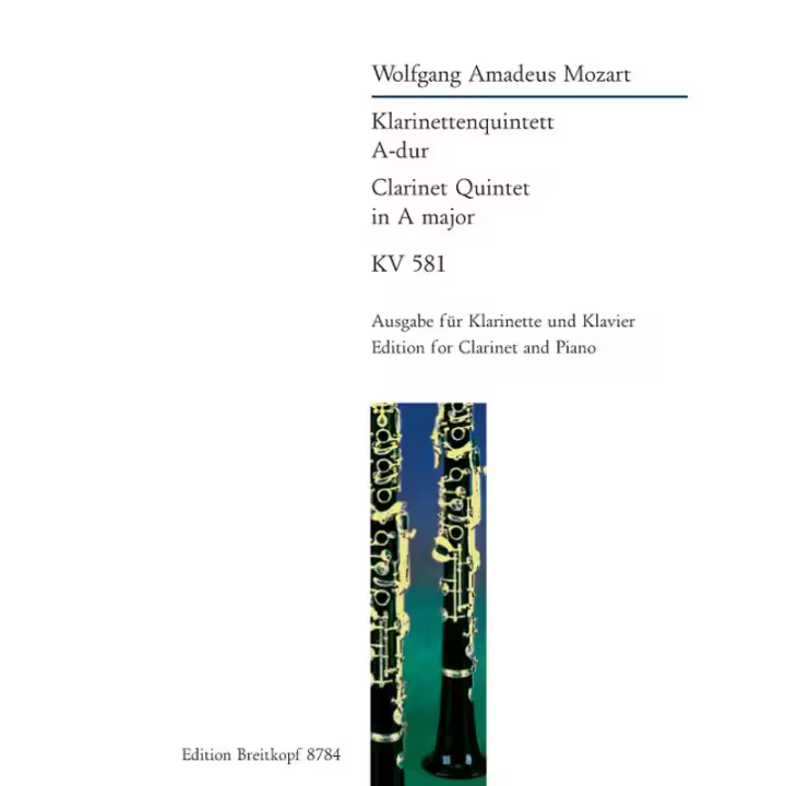 MOZART W.A.-Quinteto (K.581) en La Mayor para Clarinete en La y Piano (Urtext) (Breig) - 1