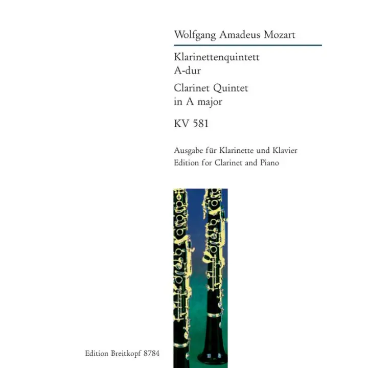 MOZART W.A.-Quinteto (K.581) en La Mayor para Clarinete en La y Piano (Urtext) (Breig) - 1