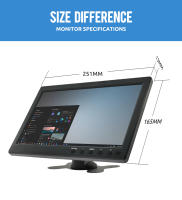 Monitor De Coche Portátil De 10.1 Pulgadas Con HDMI VGA Para TV Sistema De Seguridad Doméstico Pantalla LCD De Color Para Cámara De Retroceso - details 2