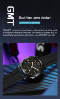 Reloj De Pulsera Automático SEAKOSS GMT Para Hombres Resistente Al Agua 10ATM Movimiento Original 1963 2557 Luminoso Con Calendario Cristal De Zafiro - details 1