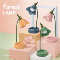 Lámpara De Mesa LED Rosa Con Flor Táctil Ajustable Recargable Luz Nocturna Para Dormitorio Lectura Iluminación Atmosférica - details 0