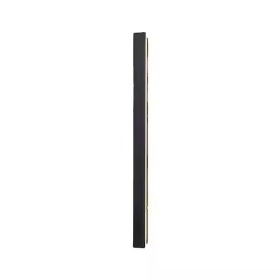 SOMY Lámpara de pared larga para villa, lámpara de pared negra, lámpara de pared LED para exteriores, aluminio, acrílico, impermeable, Ip65, para jardín, terraza, dormitorio, sala de estar, lámpara de pared interior, 30 cm, 9 W, blanco cálido, 1 paquete - 1