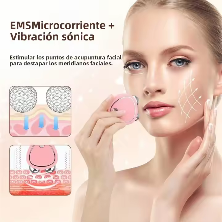 Instrumento De Belleza Micro Corriente Facial Elevación Rejuvenecimiento Tensión Rostro Hogar Marca AXH Fuente De Alimentación Batería Recargable - 1
