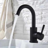 Grifo De Baño De Acero Inoxidable 304 Mezclador De Agua Caliente Y Fría Con Rotación De 360 Grados Monohandle Moderno - details 9