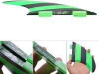 Tabla de surf aletas, verde + negro FCS G5 aletas peine fiber surf Tri set thruster - details 3