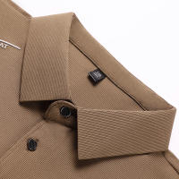 Camisa Polo Casual Para Hombre Con Insignia De Color Sólido Transpirable Y Cómoda Versátil Para Negocios Estilo Moderno - details 19