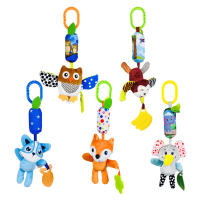 Juguetes Sensoriales Para Bebés Con Mordedor Suave De Peluche En Forma De Animal Con Campanas Y Rattles Para Desarrollo Infantil Regalos Para Recién Nacidos - details 0