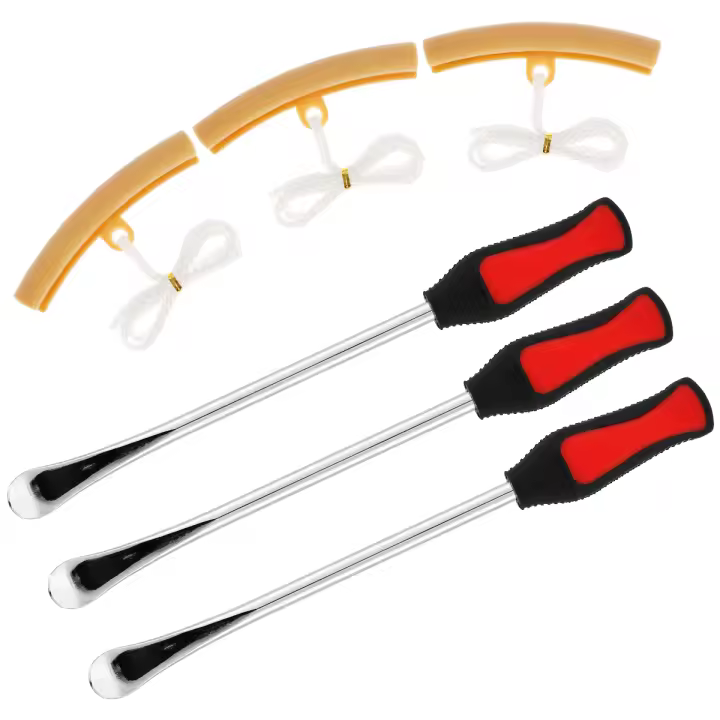 Kit De Herramientas De Reparación De Neumáticos Para Motocicleta 1/2/3Pcs Llaves De Cambio De Neumáticos Protector De Rueda Herramienta Profesional Para Bicicleta De 14.5 Pulgadas - 1