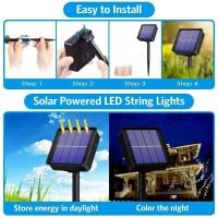 Cinta De Luces Solares LED 50M Para Jardín Exterior Impermeable Para Cumpleaños Patio Árbol Fiesta Camping Decoración De Navidad - details 2