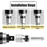 Kit De Destornilladores Manuales De Impacto 7/12 PCS Portátil Y Reversible Para Reparación Doméstica Sin Cable Herramienta De Mantenimiento Con Varillas De Acero Cromo Vanadio - details 8