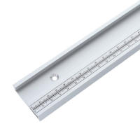 Track T De Aluminio Con Escala Para Carpintería Doble Corte Universal Con Agujeros De Montaje Prebostezados Ruta De Ranura T - details 6