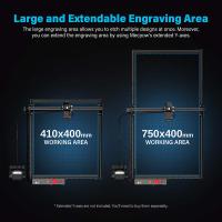 Mecpow X3 Pro Grabadora Láser con Asistencia de Aire, Máquina de Grabado Láser de 10W, Cortadora Láser CNC de Alta Potencia con Parada de Emergencia, Detección de Llama y Giroscopio, Adecuada para Madera, Metal, Vidrio Acrílico - details 4