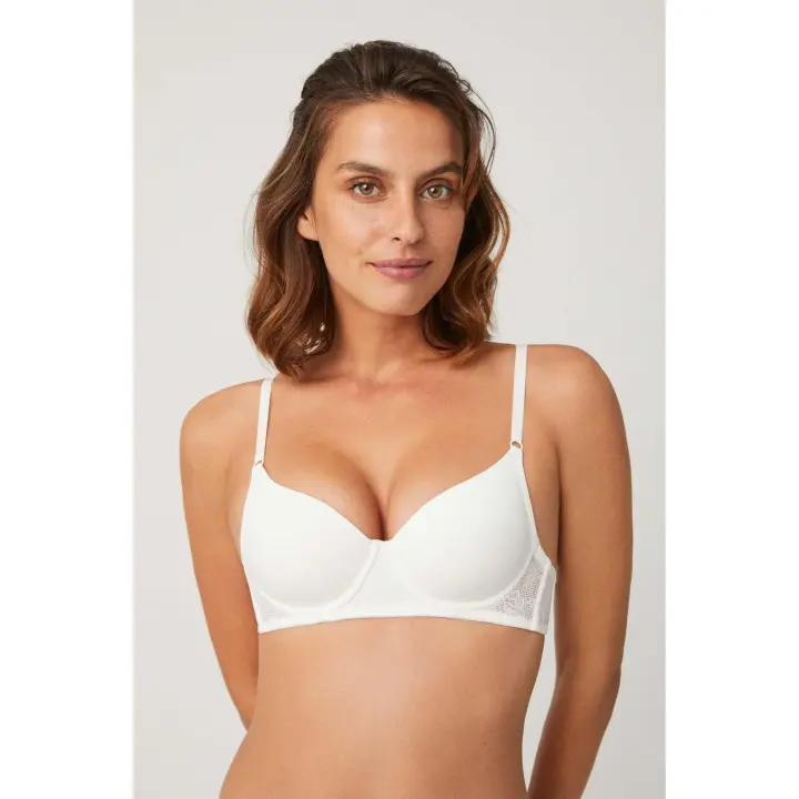 Ysabel Mora - Sujetador push up con aro con relleno marfil - 1